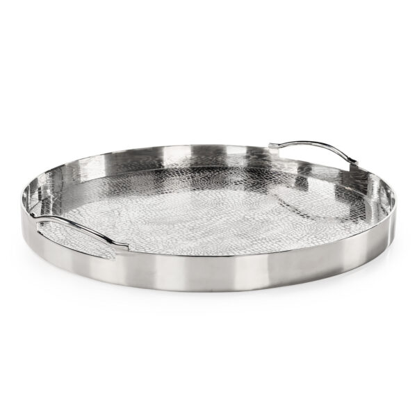 Silver Serpent Round Tray
