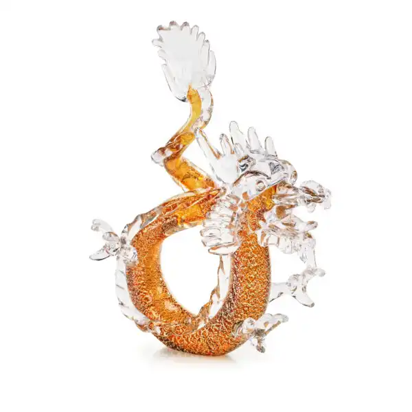 Glass Dragon Sculpture