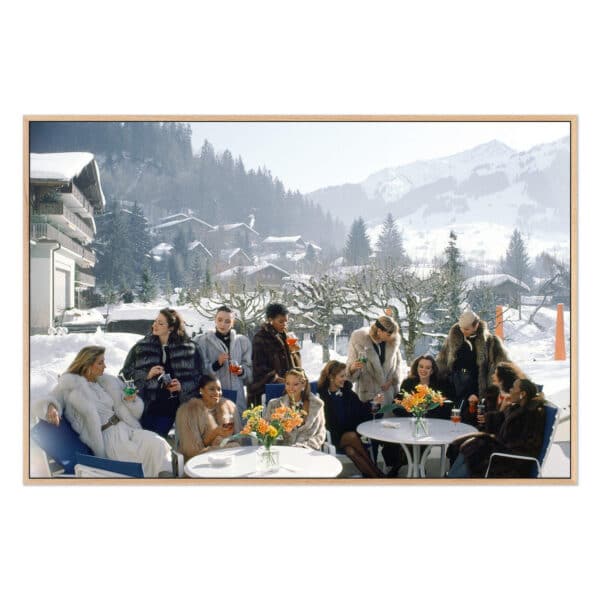 Drinks at Gstaad by Slim Aarons