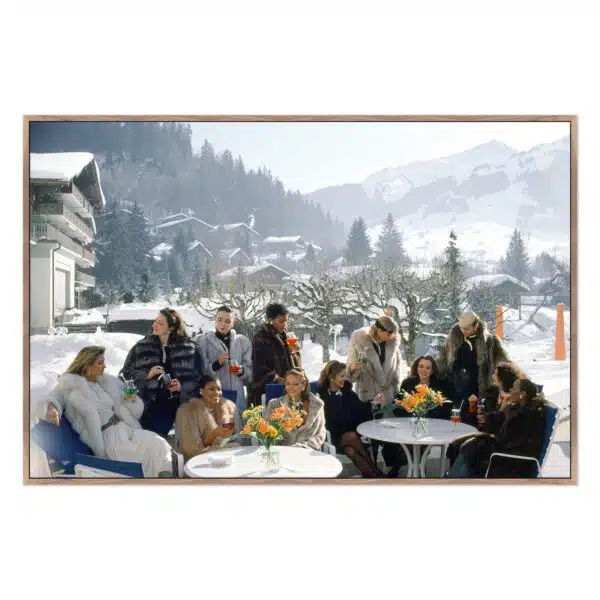 Drinks at Gstaad by Slim Aarons