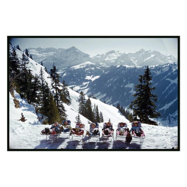 Lounging in Gstaad by Slim Aarons