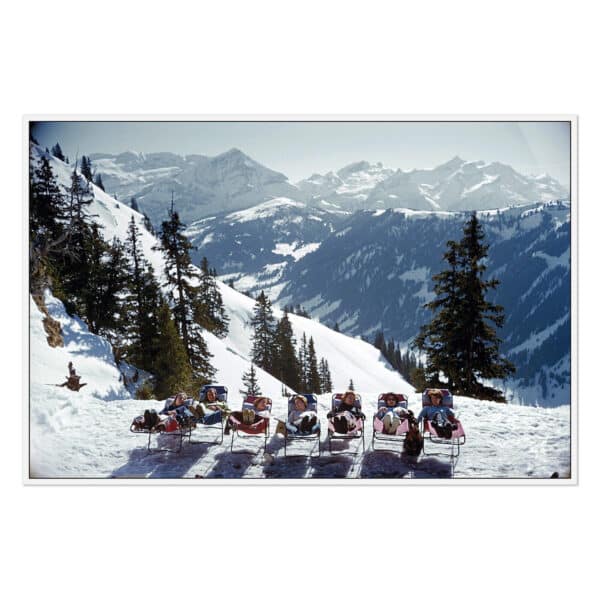 Lounging in Gstaad by Slim Aarons