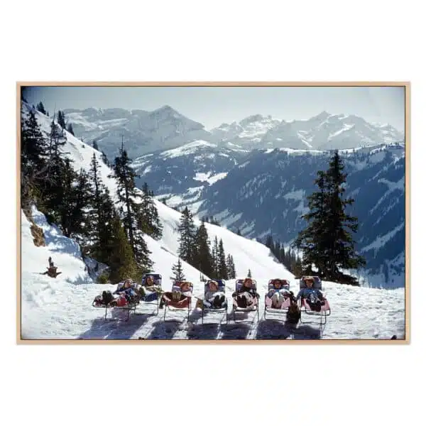 Lounging in Gstaad by Slim Aarons