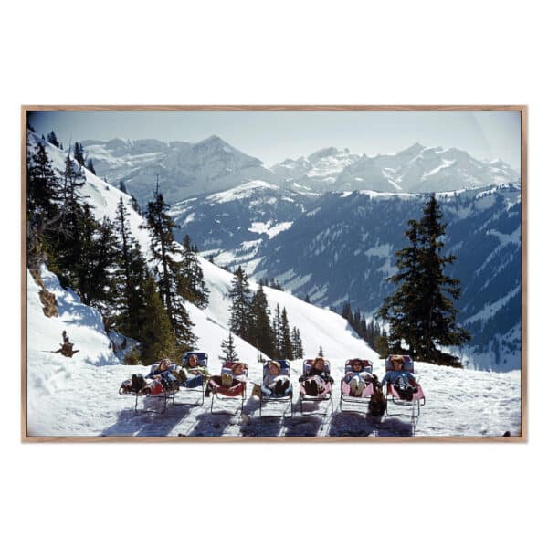 Lounging in Gstaad by Slim Aarons
