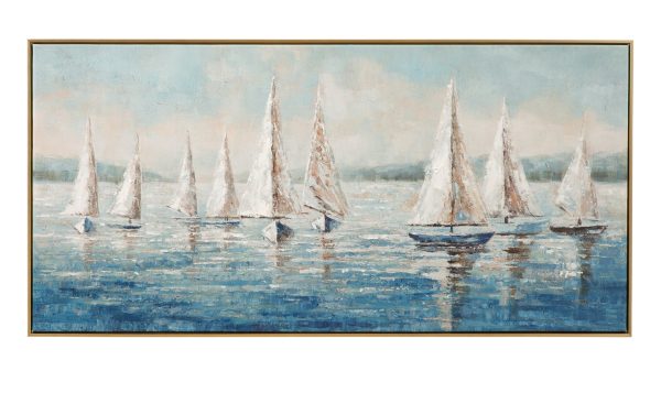 Sailing Day Framed Canvas
