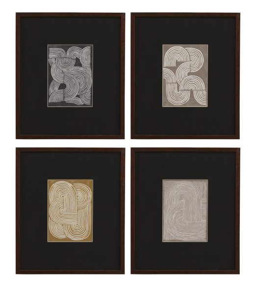 Neutral Strokes Framed Print