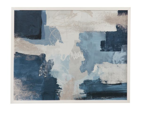 Blue Construction Framed Print