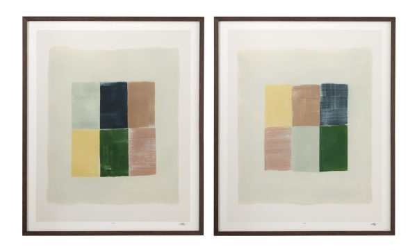 Sunny Patchwork Framed Print