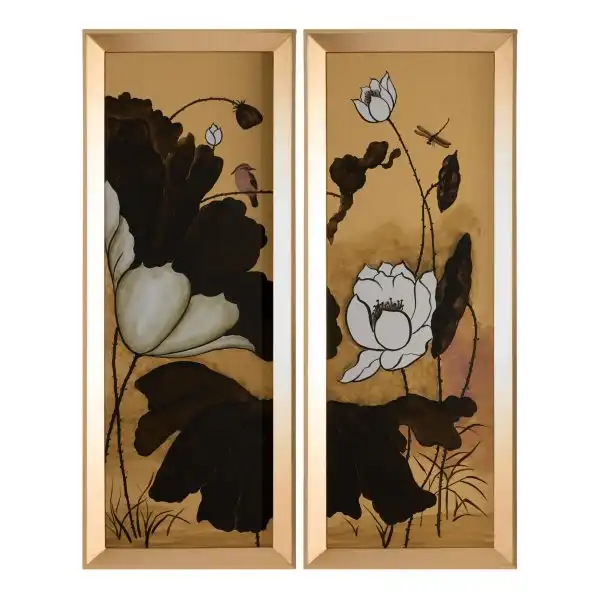 Gilded Garden Panels Diptych