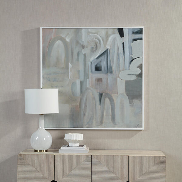 Palazzo Canvas Art with Wood Frame