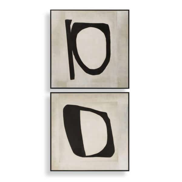 Characters Hand Painted Canvases, Set of 2