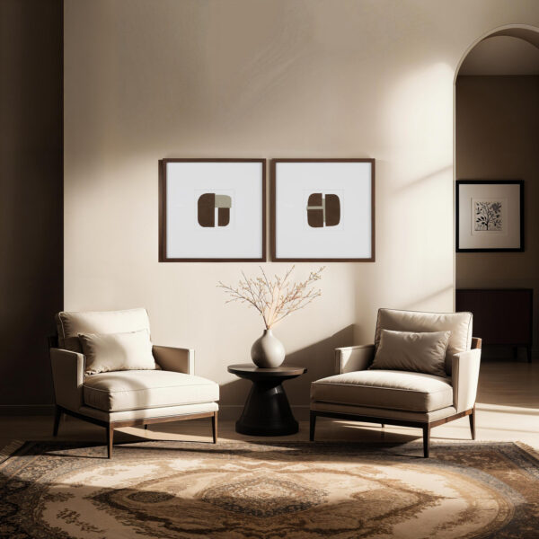 Edge Printed Artwork, Set of 2