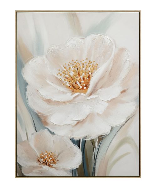 Radiant Petals Framed Canvas