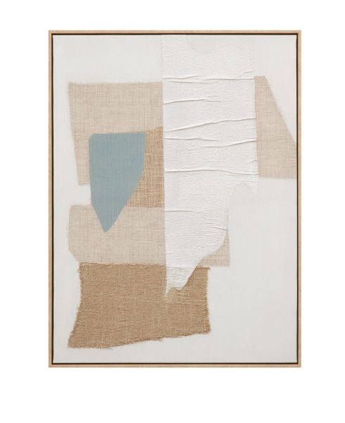 Soft Geometry Framed Canvas