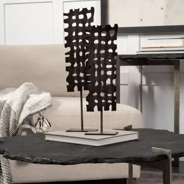 Shaw Gray Rectangular Decorative Object