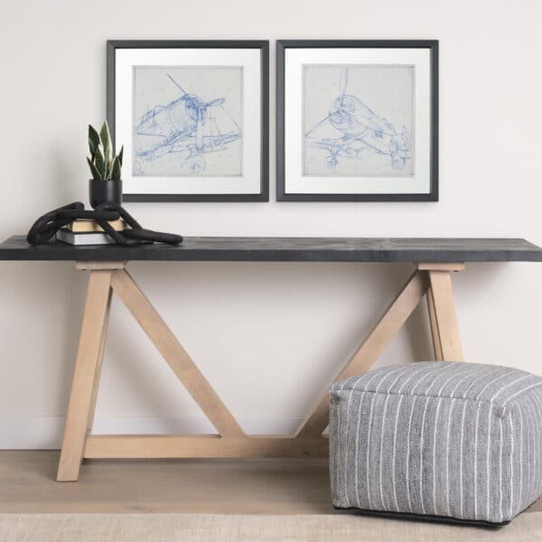 Airplane Mechanical Sketch Framed Series