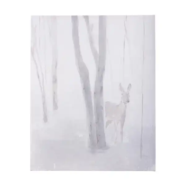 A Winter Day in Forest Canvas Series