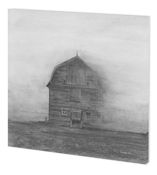 Barn House in Wind Canvas Series