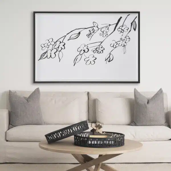 Blossoming Cherry Branch by Mercana Studio
