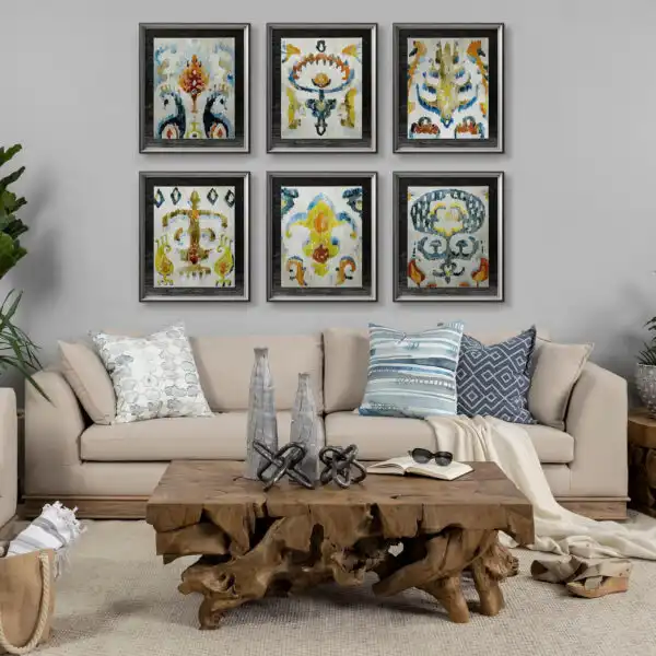 Bohemian Ikat Framed Series