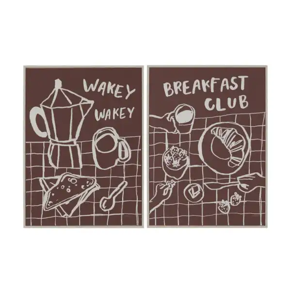 Breakfast Doodles Framed Series