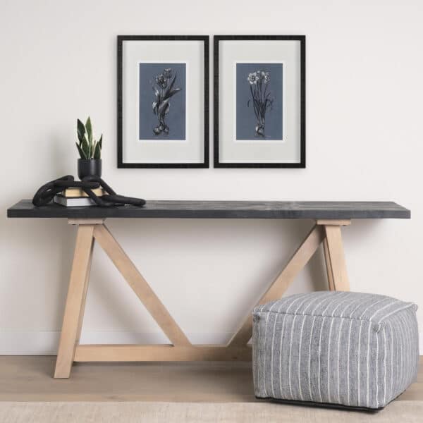 Botanical Sketches Blue Thin Framed Series