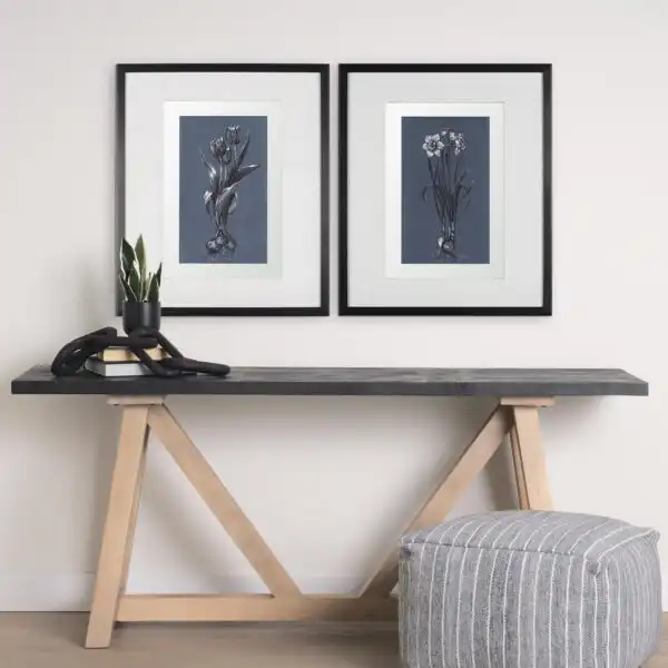 Botanical Sketches Blue Framed Series