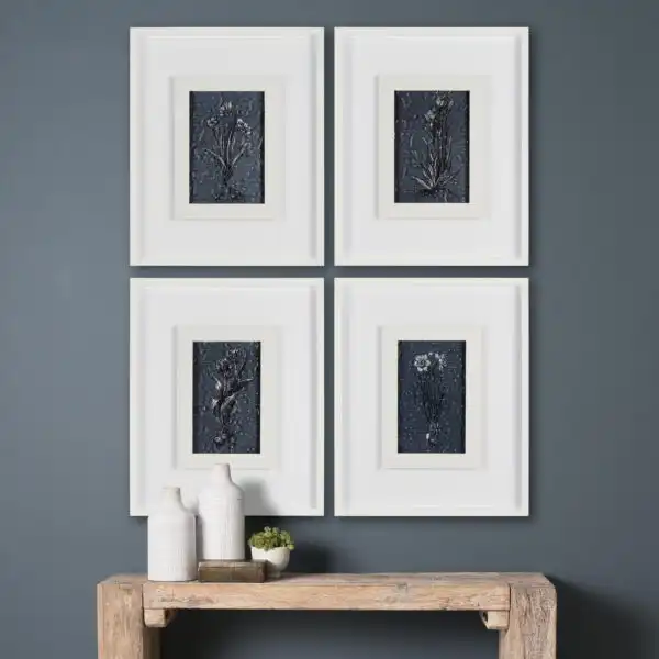 Botanical Sketches Blue Water Framed Series