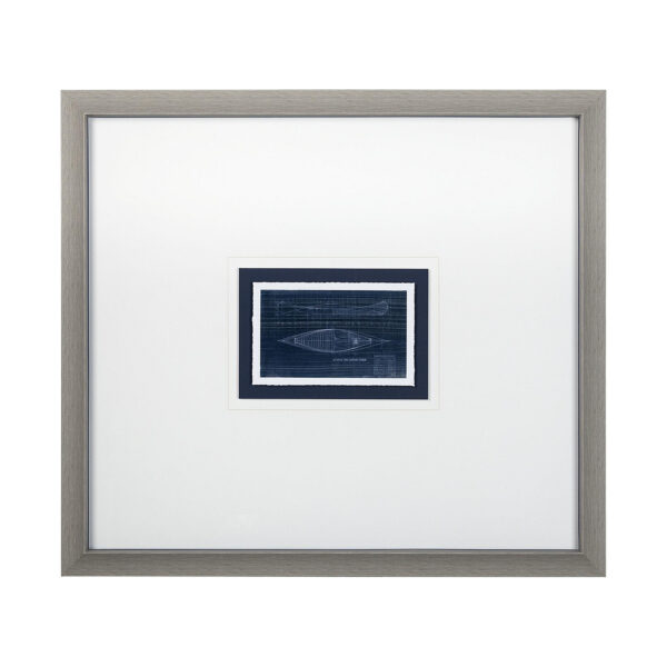 Motorless Watercraft Blueprint Framed Series