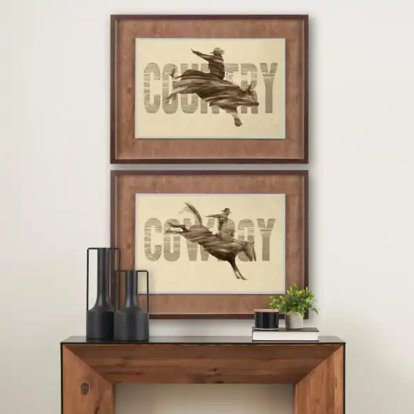 Country Cowboy Framed Series