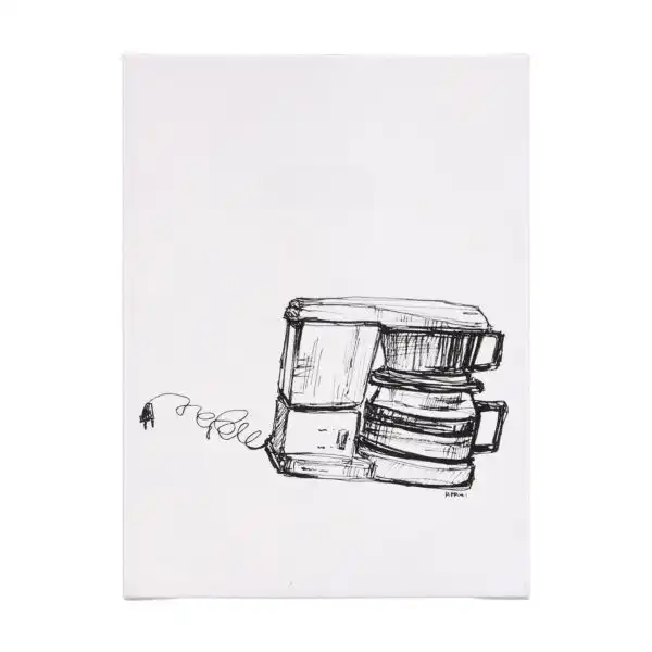 Coffee Maker Sketches Canvas Series