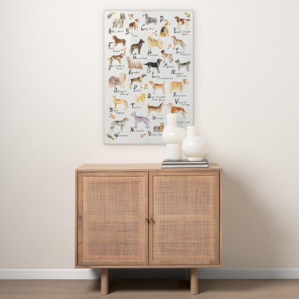 Dog Alphabet Canvas Series