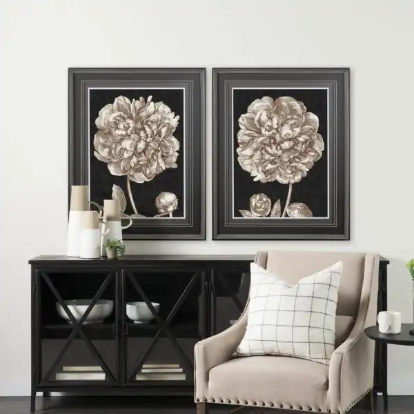 Dramatic Peony Framed Series