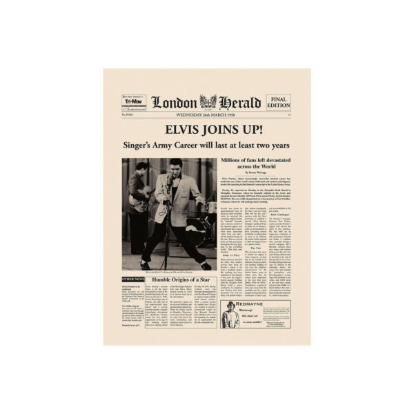 Newspaper Headline Canvas Series