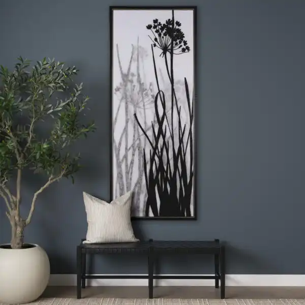 Floral Silhouette Canvas Series
