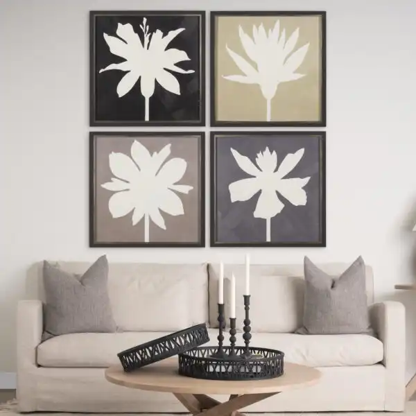 Floral Silhouettes Framed Series