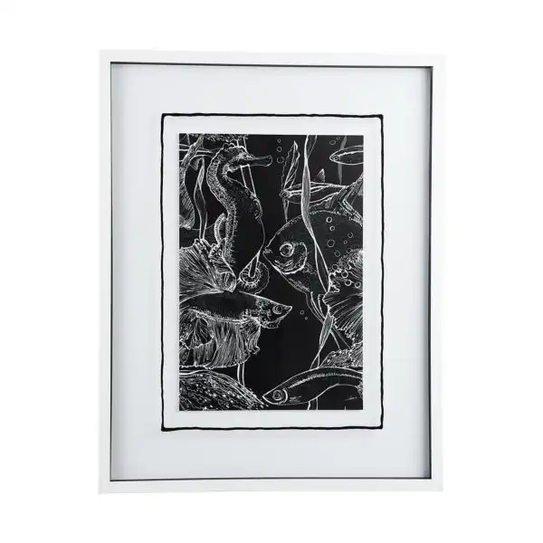 Fish B&W Framed Series