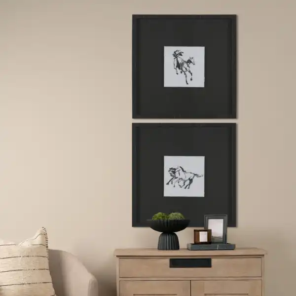 Galloping Silhouette Framed Series