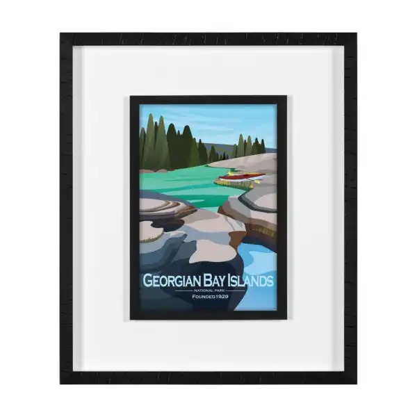 Georgian Bay Islands Go Canada Framed Series