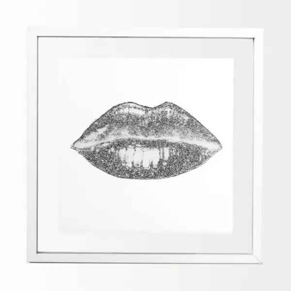 Glitter Lips Framed Series
