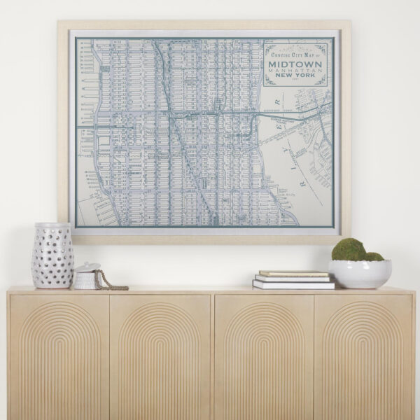Manhattan Map Framed Series