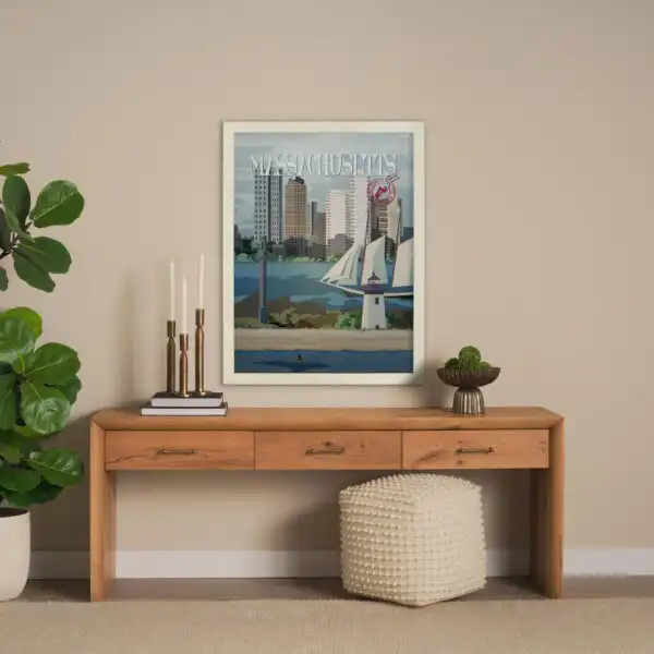 Massachusetts Go USA Framed Series