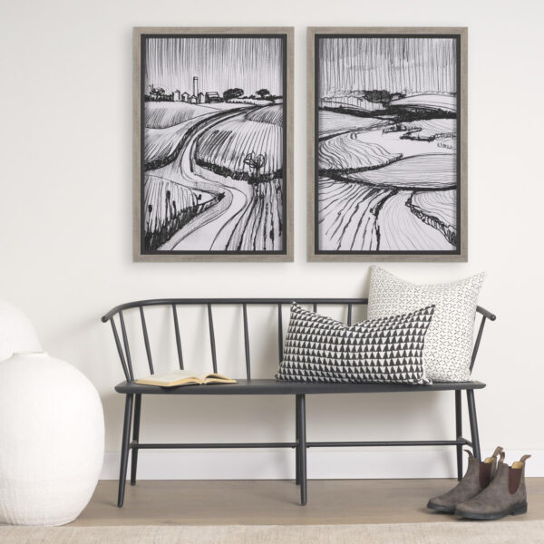 Rural Sketch Framed Series