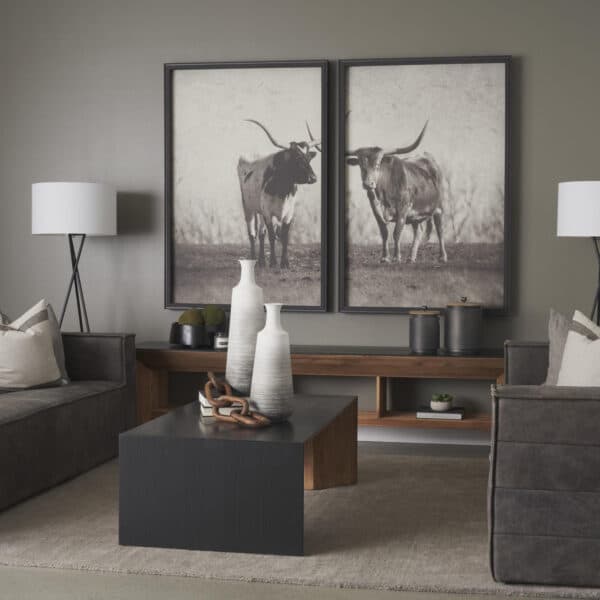 Texas Longhorns (Set of 2) by Debra Van Swearingen