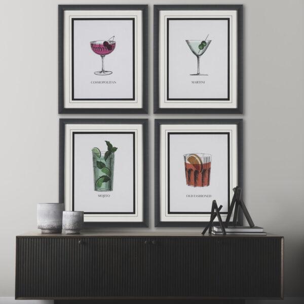 Vintage Cocktails Framed Series