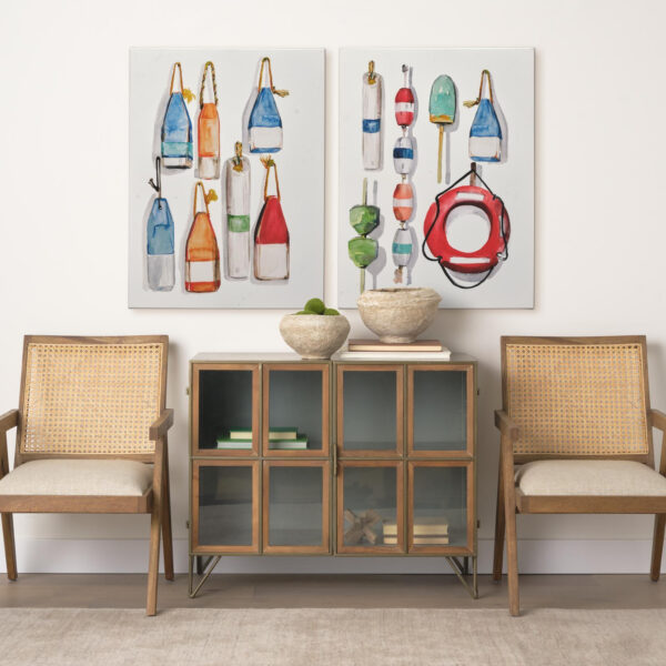 Watercolor Buoys Canvas Series