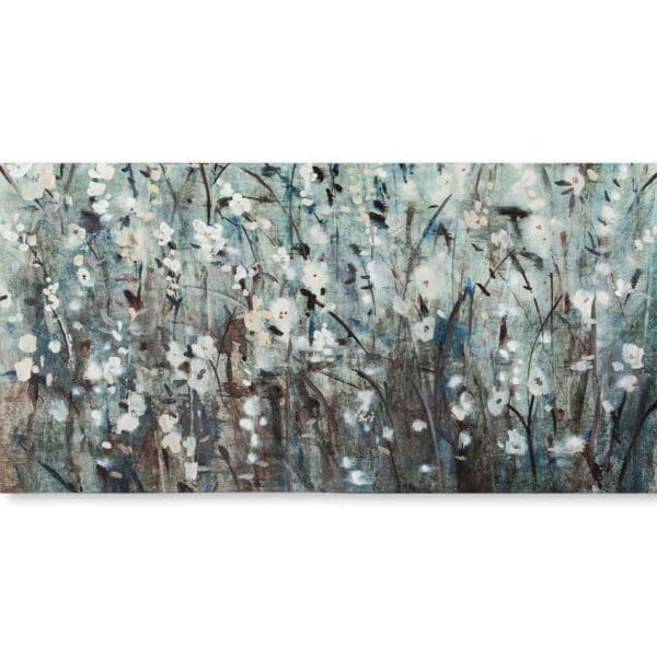 White Blooms with Navy II (MC) by Mercana Studio