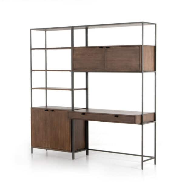 Trey Modular Wall Bookcase Desk