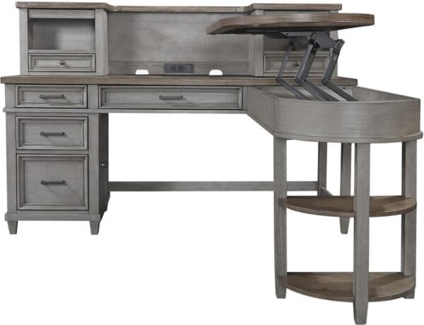 Caraway Single Pedestal Desk Hutch