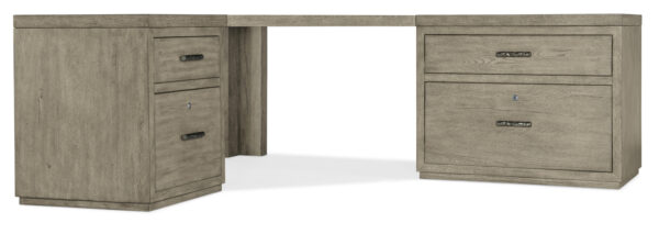 Linville Falls Corner Desk w/ File & Lateral File